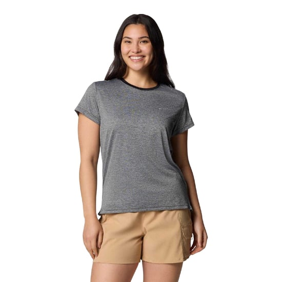 Columbia Womens/Ladies Logo T-Shirt (Black Heather) - Image 1