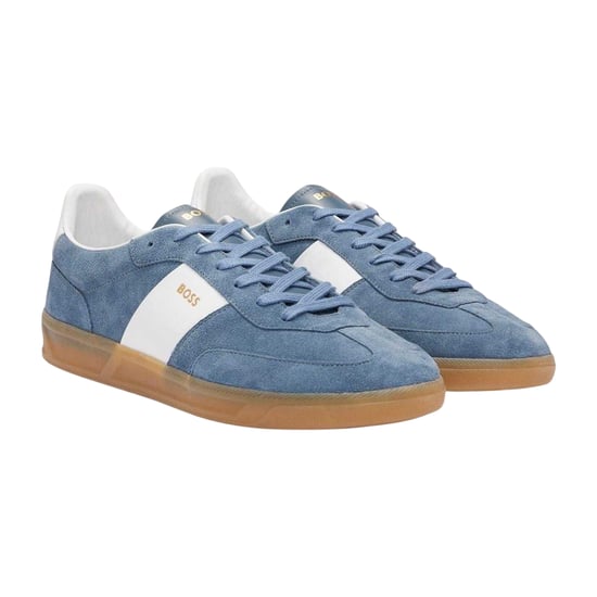 Boss Heren Brandon Suede Trainers (Royaal Blauw) - Image 5