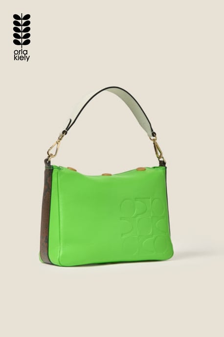 Green Small Softie Shoulder Bag - Lawn Green - Image 1