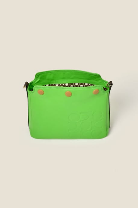 Green Small Softie Shoulder Bag - Lawn Green - Image 3