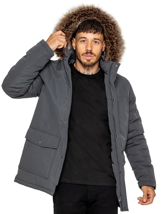 Kruze | Mens Padded Parka Jacket - Image 5