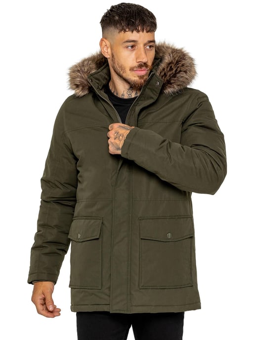 Kruze | Mens Padded Parka Jacket - Image 1