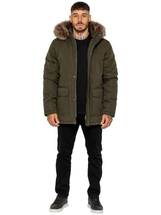 Kruze | Mens Padded Parka Jacket - Image 2