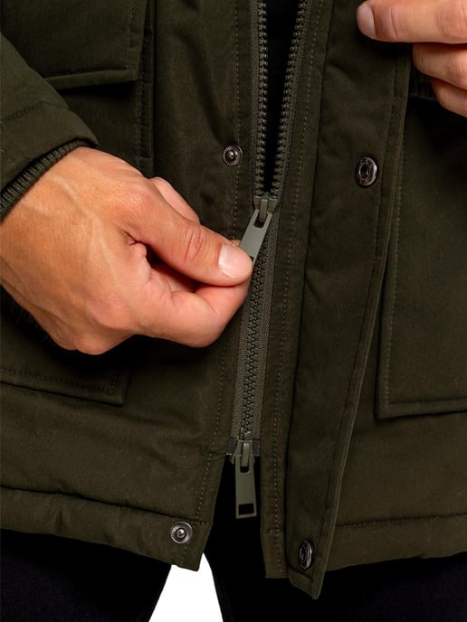 Kruze | Mens Padded Parka Jacket - Image 3