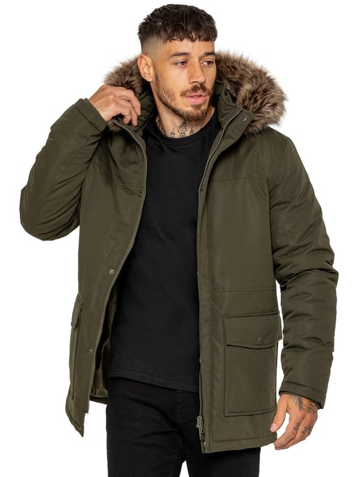 Kruze | Mens Padded Parka Jacket - Image 5