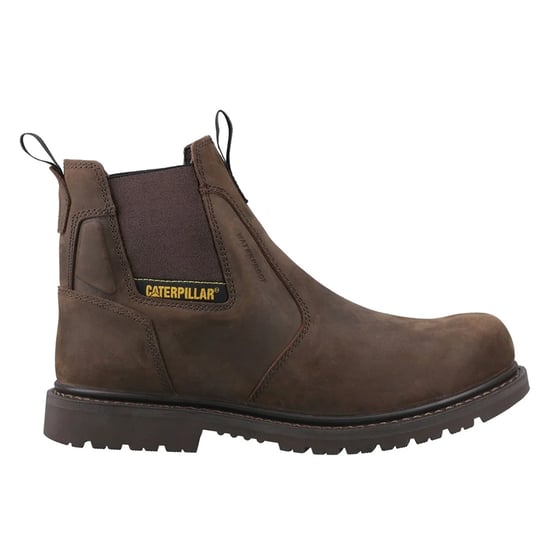 Caterpillar Mens Ager Dealer Leather Occupational Work Boots (Brown) - Image 1