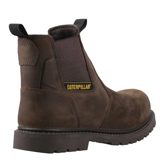 Caterpillar Mens Ager Dealer Leather Occupational Work Boots (Brown) - Image 2