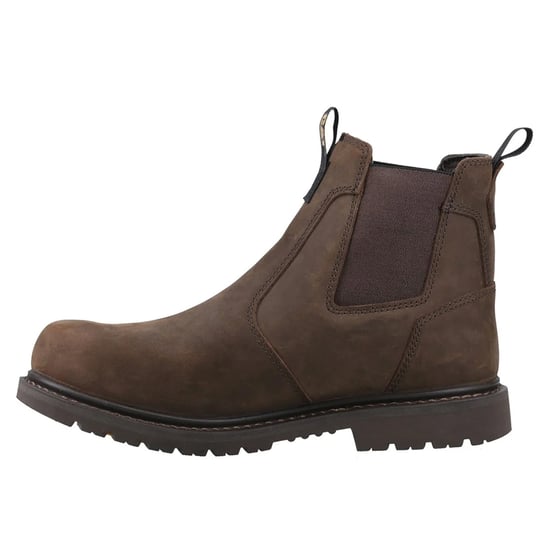 Caterpillar Mens Ager Dealer Leather Occupational Work Boots (Brown) - Image 3