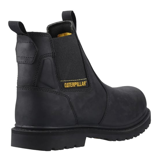 Caterpillar Mens Ager Dealer Leather Occupational Work Boots (Black) - Image 2