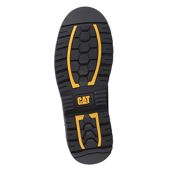 Caterpillar Mens Ager Dealer Leather Occupational Work Boots (Black) - Image 4