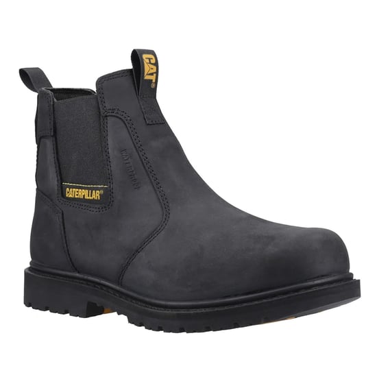 Caterpillar Mens Ager Dealer Leather Occupational Work Boots (Black) - Image 5