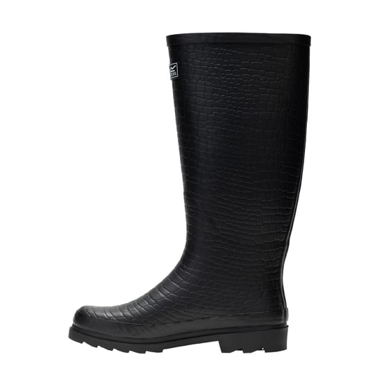 Regatta Womens/Ladies Fairweather III Reptile Print Wellington Boots (Black) - Image 3