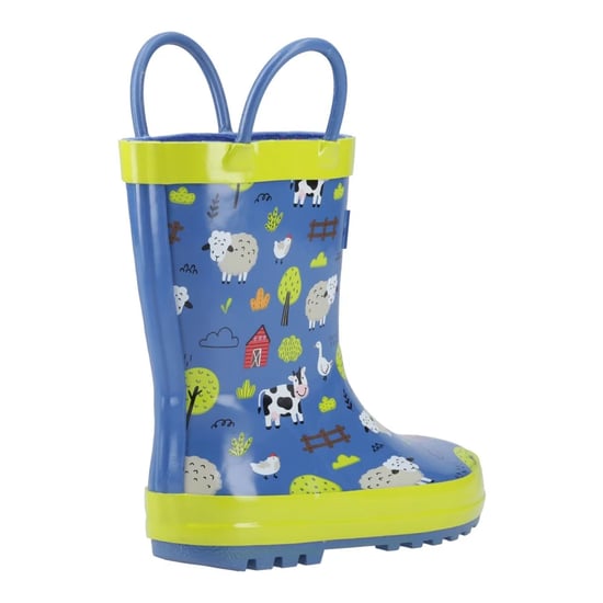 Cotswold Childrens/Kids Puddle Farm Animals Pull-On Wellington Boots (Multicoloured) - Image 2