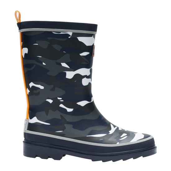 Regatta Childrens/Kids Foxfire Camo Reflective Wellington Boots (Black) - Image 1