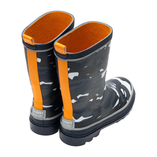 Regatta Childrens/Kids Foxfire Camo Reflective Wellington Boots (Black) - Image 2