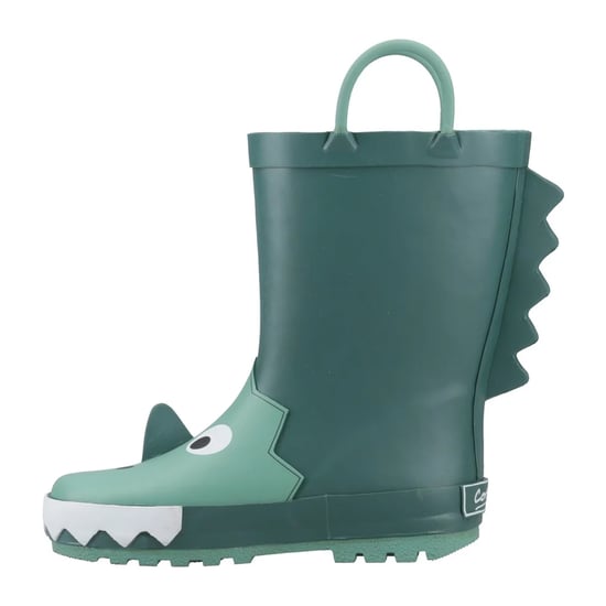 Cotswold Childrens/Kids Dinosaur 3D Wellington Boots (Green) - Image 3