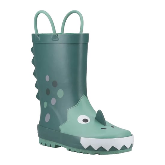 Cotswold Childrens/Kids Dinosaur 3D Wellington Boots (Green) - Image 4