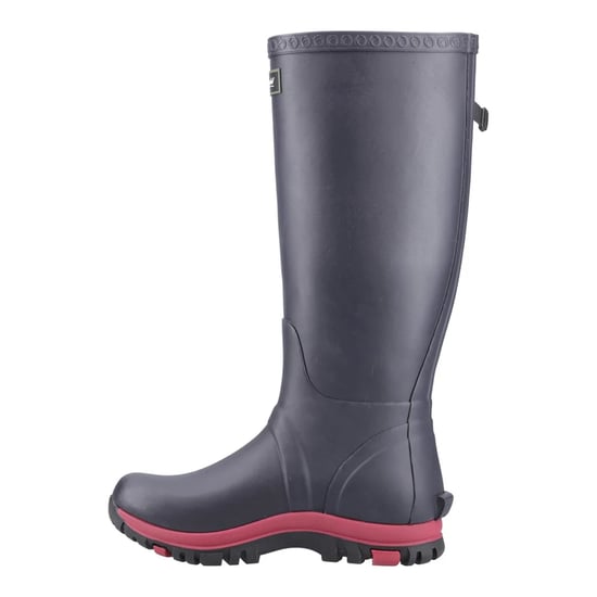 Cotswold Womens/Ladies Milton Adjustable Wellington Boots (Navy/Pink) - Image 3