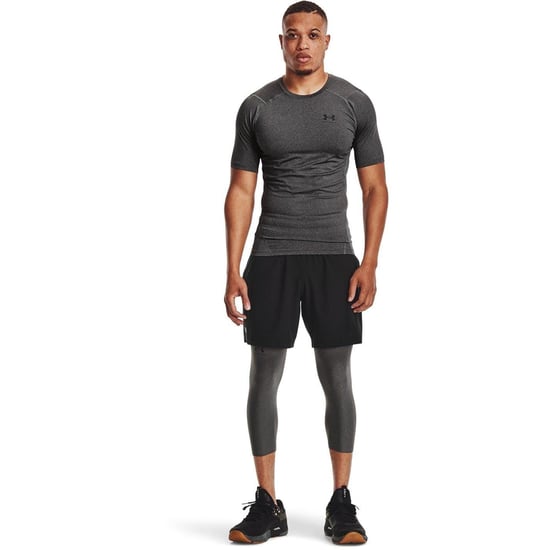Under Armour Heren HeatGear Training T-shirt (Carbon Heather) - Image 4