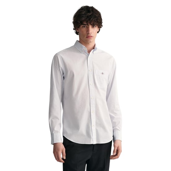 Gant Mens Banker Poplin Shirt (Pale Blue) - Image 2