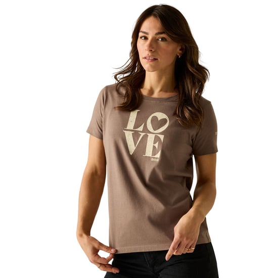 Regatta Womens/Ladies Filandra VX Love T-Shirt (Mocha) - Image 1