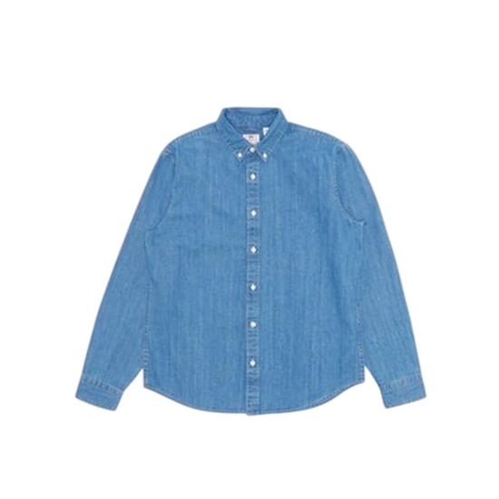 Levis Authentiek denim overhemd met knopen voor heren (Blauw) - Image 2