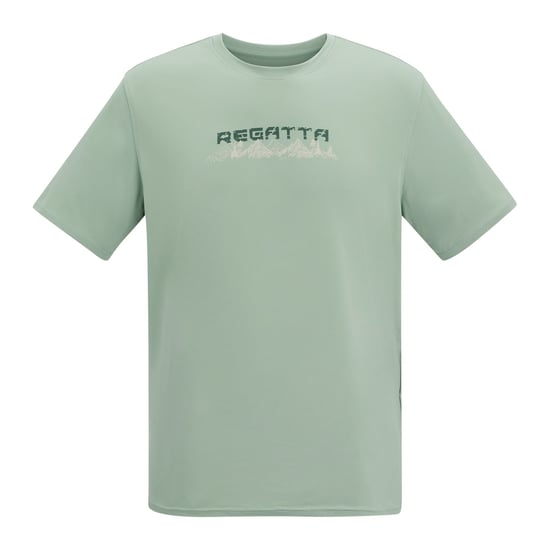 Regatta Mens Text Stretch T-Shirt (Glacier Green) - Image 2