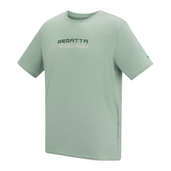 Regatta Mens Text Stretch T-Shirt (Glacier Green) - Image 4