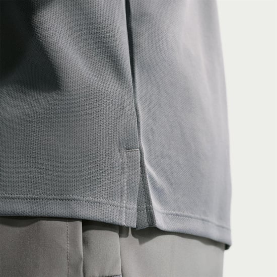 Nike Mens Miler Swoosh Reflective Detail T-Shirt (Smoke Grey) - Image 4