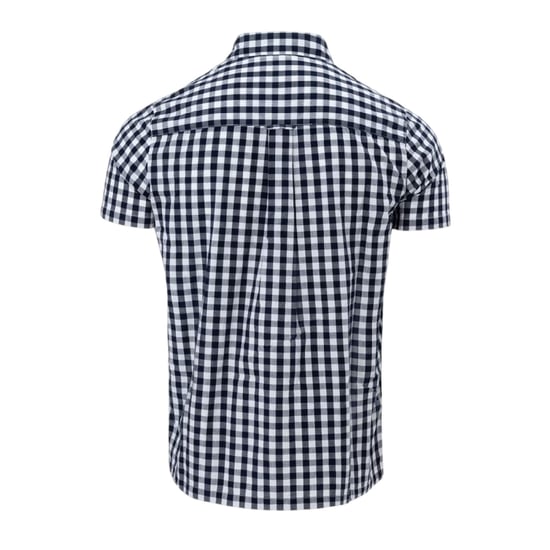 Lee Cooper Heren Gingham geruit overhemd met korte mouwen (Marine, Wit) - Image 2