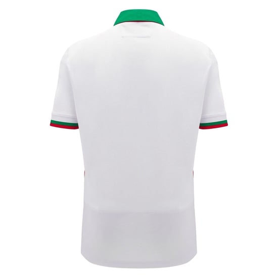 Macron Rugbyshirt voor heren, maat 24/25, van de Welsh Rugby Union (Wit, Groen) - Image 2