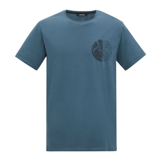 Regatta Mens Cline IX Compass T-Shirt (Grey Mirage) - Image 1
