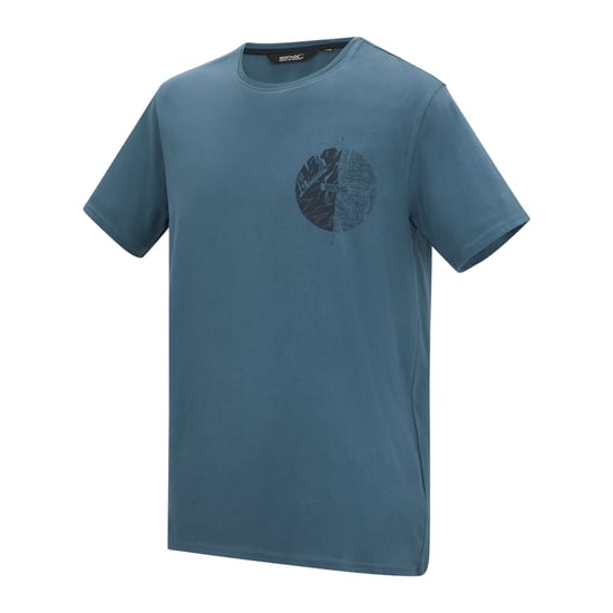 Regatta Mens Cline IX Compass T-Shirt (Grey Mirage) - Image 3