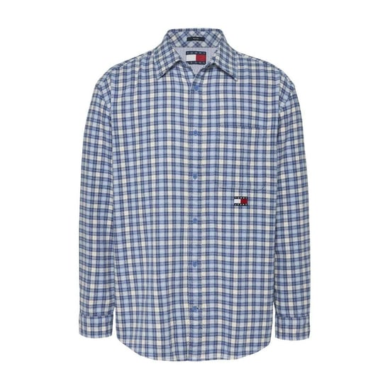 Tommy Jeans Herenoverhemd van flanel met opgestikte zak (Blauw) - Image 2