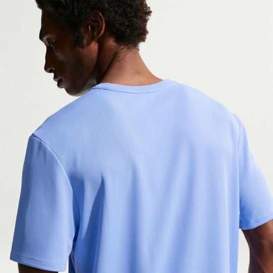 Nike Mens Miler Swoosh Reflective Detail T-Shirt (Light Blue) - Image 2