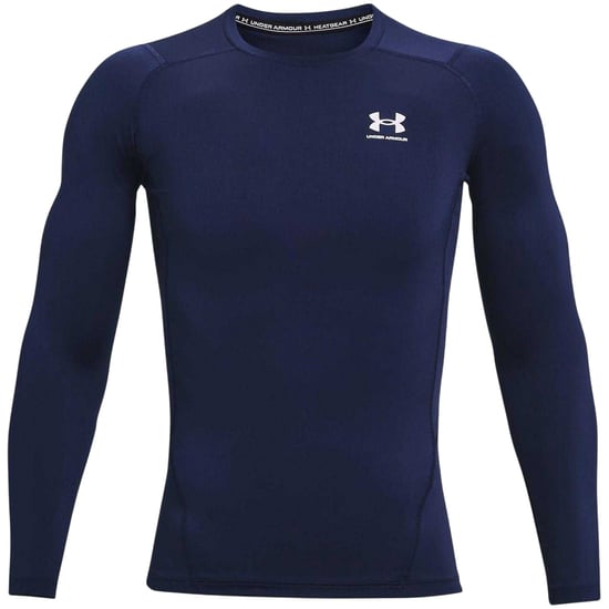 Under Armour HeatGear-basislaagshirt voor heren (Marine, Wit) - Image 2