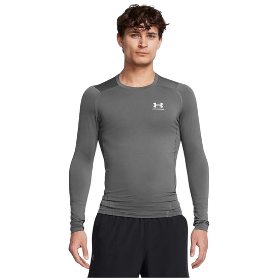 Under Armour HeatGear-basislaagshirt voor heren (Grijs) - Image 1
