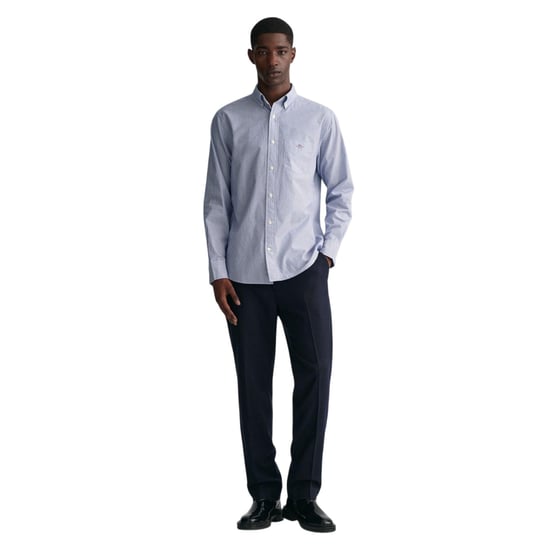 Gant Mens Banker Poplin Shirt (Blue) - Image 1