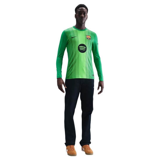 Nike Mens 2025/2026 FC Barcelona Goalkeeper Jersey (Green) - Image 1