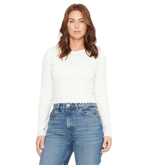 Be You Geribd, kort T-shirt voor dames (Crème) - Image 2