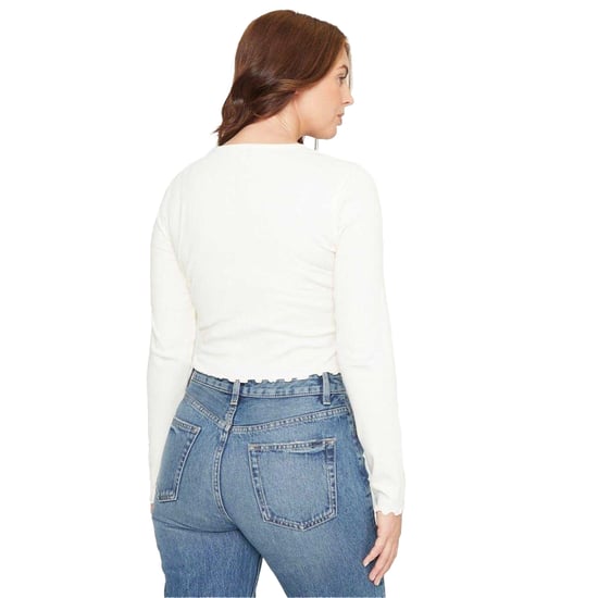 Be You Geribd, kort T-shirt voor dames (Crème) - Image 3