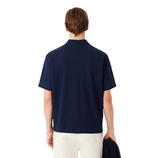 Lacoste Herenoverhemd met Revere-kraag (Marine) - Image 3