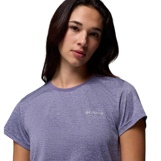 Columbia Womens/Ladies Logo T-Shirt (Light Purple) - Image 3