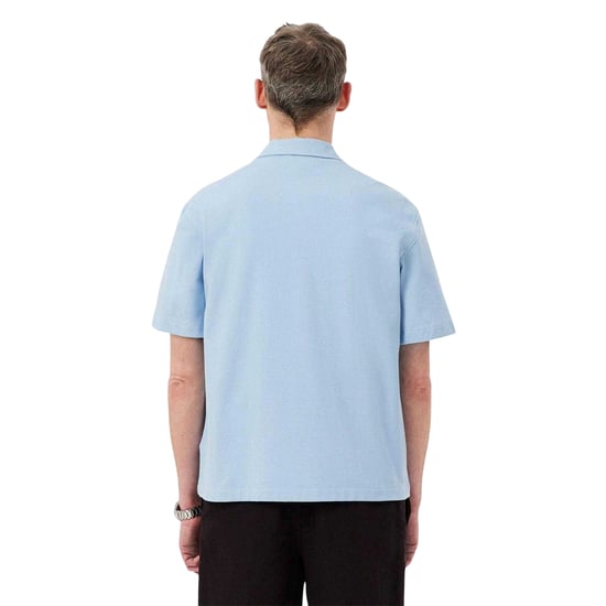 Lacoste Herenoverhemd met Revere-kraag (Blauw) - Image 3