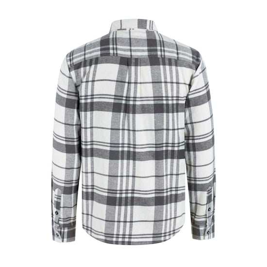 SoulCal Mens Checked Long-Sleeved Shirt (White/Grey) - Image 2