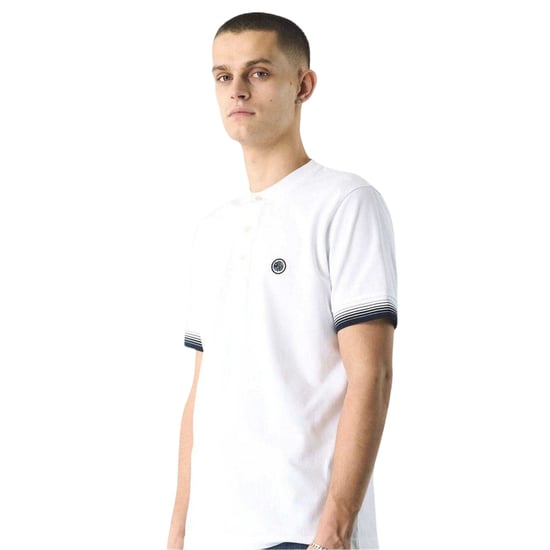 Pretty Green Mens Henley Regular T-Shirt (White) - Image 3