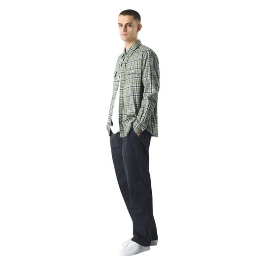 Pretty Green Mens Thornley Checked Long-Sleeved Shirt (Green) - Image 1