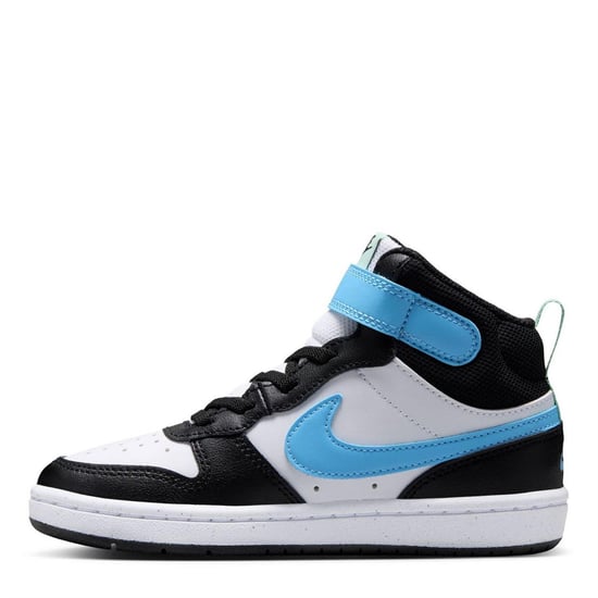 Nike Hoge sneakers voor jongens van Court Borough (Wit/blauw/zwart) - Image 2