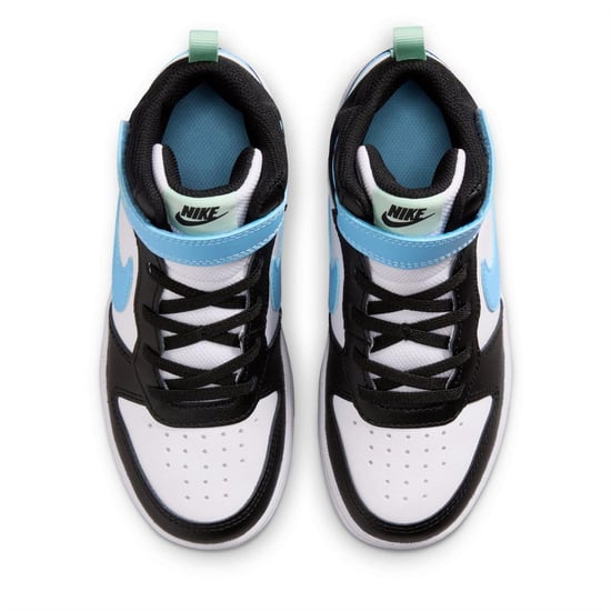 Nike Hoge sneakers voor jongens van Court Borough (Wit/blauw/zwart) - Image 5