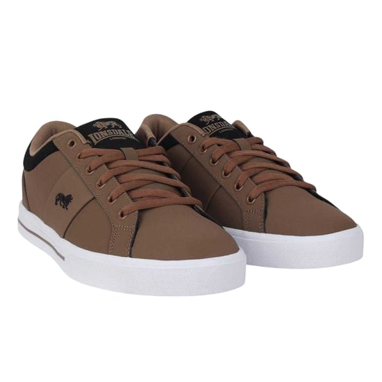 Lonsdale Latimer leren sportschoenen voor heren (Bruin) - Image 5